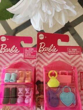 Barbie Mini Accessory Duo - Pink, Blue, Yellow, Purple, Black